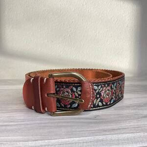 vintage y2k 00s bohemian tapestry belt boho rockstar girlfriend size m medium